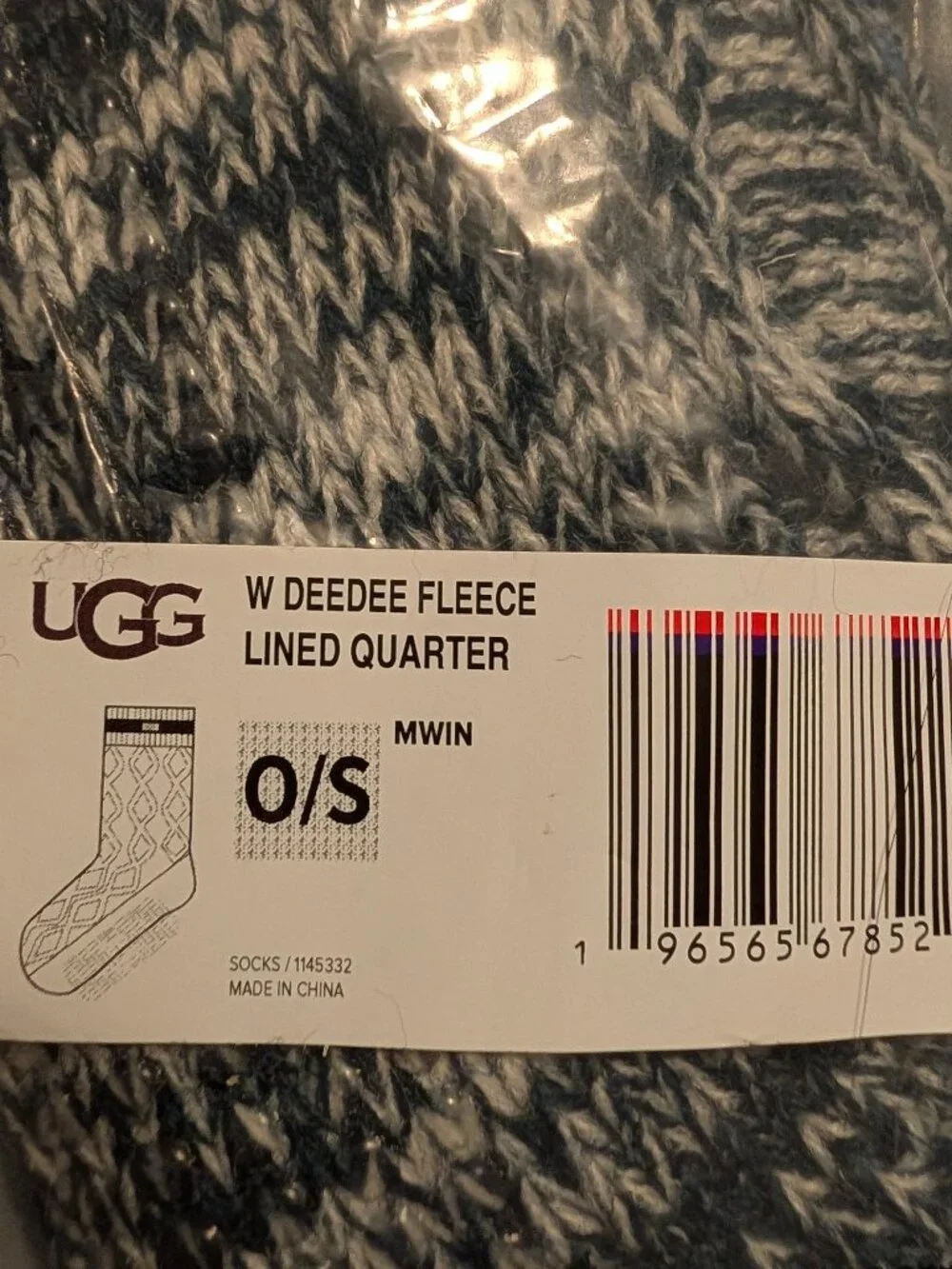 UGG Deedee Fleece Lined Women's Socks/Slippers ~ O/S